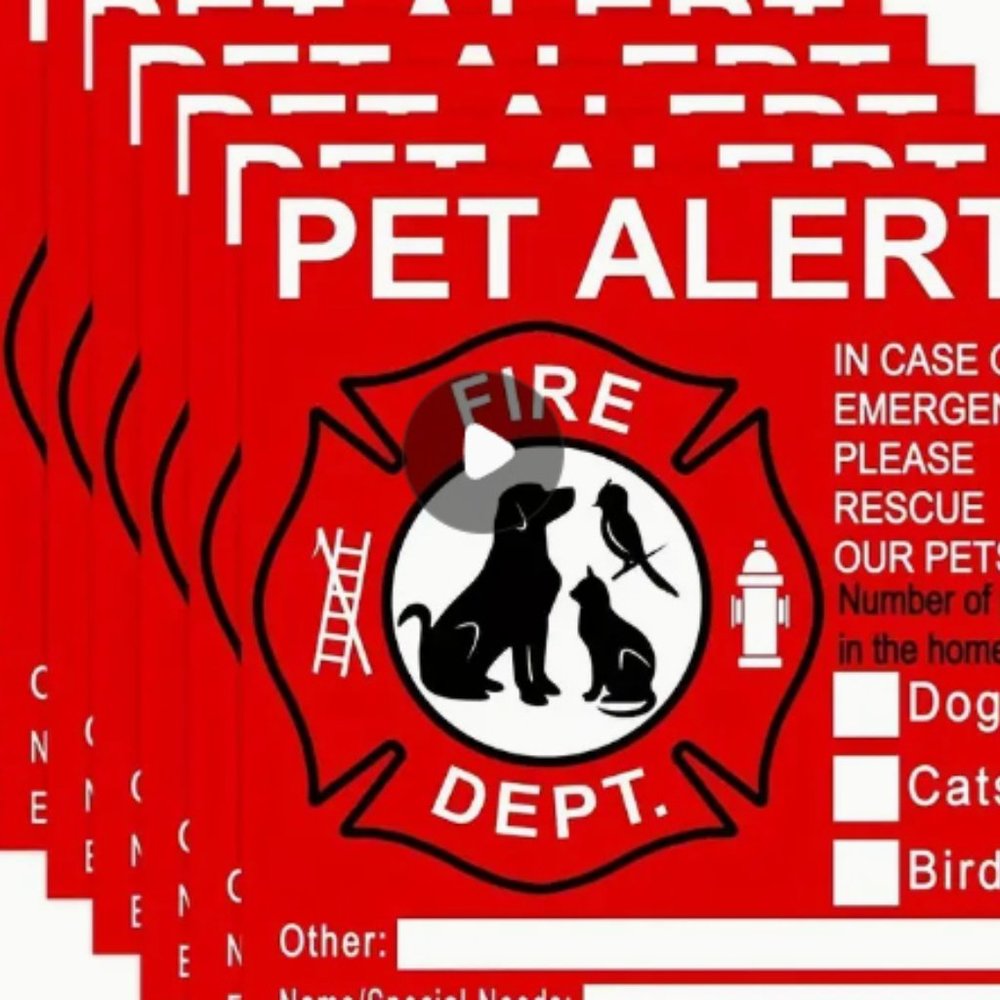 NEW 5 Piece Pet Alert Stickers